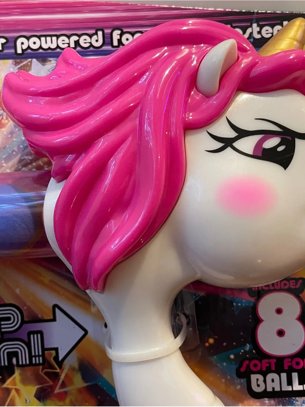Hog Wild Unicorn Power Popper Foam Ball Blaster 8 Balls NEW Sealed